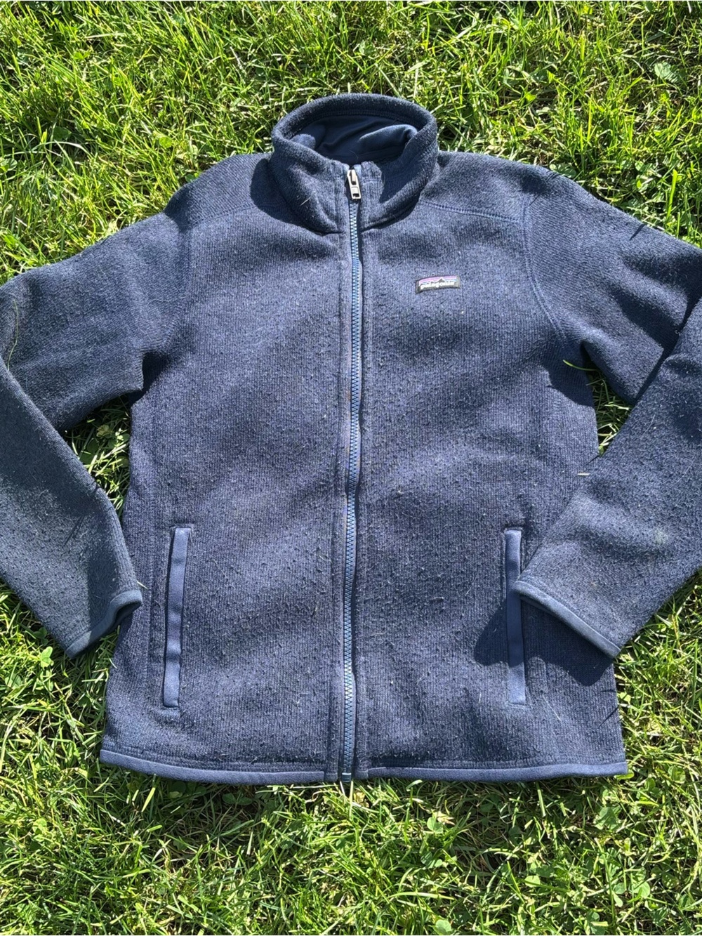 Patagonia Kids Navy Full-Zip Fleece Jacket